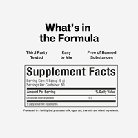 Créatine monohydrate en poudre de qualité OEM/ODM, 5 g par portion, micronisée, aromatisée, complément nutritionnel sportif pour la croissance musculaire