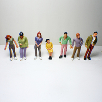 Modèle réduit de train victorien à l'échelle HO, figurines de personnes, 1:87, 2,0 cm, plastique ABS