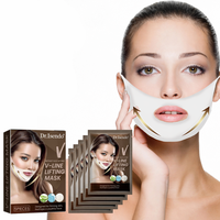 Masque liftant en V pour le visage, sangle amincissante, masque pour le menton, réducteur de double menton, masque hydratant liftant en V pour le visage