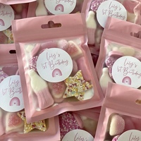 Sacs refermables en Mylar avec fermeture éclair, pochettes d'emballage en feuille métallique avec fenêtre transparente et trou de suspension, sacs à fermeture éclair auto-scellants de qualité alimentaire