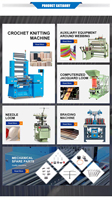 Machine à tricoter élastique automatique informatisée de haute qualité avec moteur pour la fabrication de dentelle plate double pour sous-vêtements