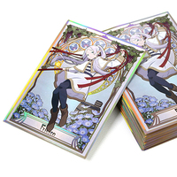 Protège-cartes holographiques Yugioh TCG Yu Gi Oh avec logo personnalisé, protège-cartes de jeu de société éducatif portable, fabriqué en plastique PP durable