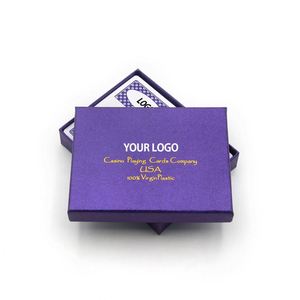 Manufacturer Print 100% PVC 58X88 63X88 Round Corner Custom <b>Playing</b> <b>Cards</b> With Leather Case Set - Product Image 1