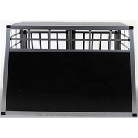 La cage pour chien en aluminium avec double porte est pratique à transporter