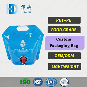 Bolsa de Agua Plegable de 3L con Grifo y Asa, Bolsa de Almacenamiento Compuesta a Prueba de Fugas con Impresión Personalizada - Product Image 1