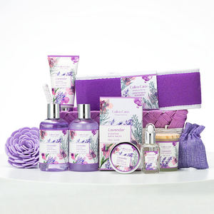 Vente <span class=keywords><strong>en</strong></span> gros à prix d'usine panier personnalisé parfumé à la lavande violette Ensemble de bain gel douche lotion pour le corps pour <span class=keywords><strong>spa</strong></span> à domicile OEM & ODM - Product Image 3