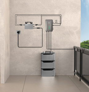 <b>Plug</b>-and-Play Kit Balcony Solar HOME System Balkon Solar With Stackable Battery and SoloLite PVHUB MESS1000H Balcony Solar SYSTE - Product Image 1
