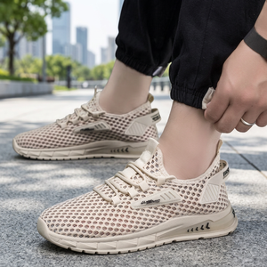 Sneakers Urbanes pour Hommes, Style Streetwear, Tige en Cuir de Vache, Semelle Extérieure en Phylon, Semelle Absorbant les Chocs, Classique - Product Image 3
