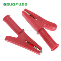 Offre Spéciale 30A pince de Test de batterie 10mm pince crocodile pour fiche banane multimètre stylo câble sondes pince crocodile