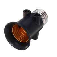 AC 100-240V 4A E27 EU Plug Bases de lampe Accessoires d'éclairage Adaptateur d'ampoule LED Support de lampe Base Vis Lumière Socket Converter