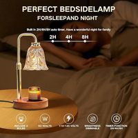 Maßgefertigte Großhandels-Elektro-Aromatherapie-Kerzenerwärmer-Lampe aus Bambus und Holz für stimmungsvolle Atmosphäre