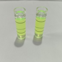 Petites Niveleuses à Bulle Cylindriques 9,5x31mm en PMMA – Mini Niveau à Bulle Horizontal pour Outils de Mesure et de Tracé