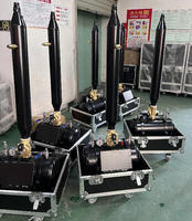 Canon à eau haute altitude, canon à confettis, canon à poudre colorée 3 en 1, machine de fête, machine de scène CO2 avec flight case