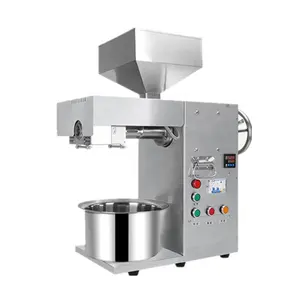 Máquina de procesamiento de aceite de soja caliente y fría, prensadora comercial de aceite de girasol, cacahuete