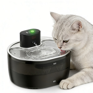 JiaBei Dispensador de Agua Recargable para Mascotas de Acero Inoxidable, Circulación Automática de Agua, Gran Capacidad, Bebedero para Perros y Gatos - Product Image 2