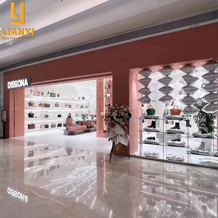 purse cabinet suspended on wall