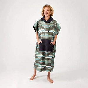 Custom OEM Children Beach Hooded Sand Free Suede Microfiber Surf Changing <strong>Poncho</strong> Towel <strong>Hoodie</strong> for Kids and Adults - Product Image 4