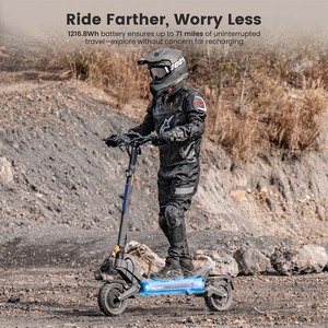 Patinete Eléctrico de Dos Ruedas para Adultos DT2 Pro, Motor Dual de 1000W*2, Batería de Litio, Plegable, Velocidad Máxima de 68 km/h, Capacidad de Carga de 130 kg - Product Image 3