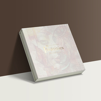 Boîte rigide magnétique blanche en gros avec logo imprimé et gaufré pour emballage de chocolat, de dattes, de cosmétiques et de petits cadeaux