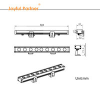 Éclairage extérieur de bâtiment décoration ip65 12W 18W 24W 36W 48W rondelle de mur led lumière linéaire LED barre de LED dmx led uplights