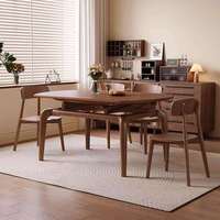 Moderner Hochwertiger Massivholz-Esstisch für 6 Personen Luxuriöser Esstisch zum Verkauf Minimalistischer Esszimmertisch für Zuhause