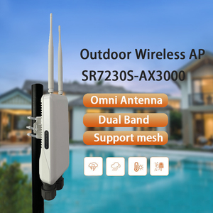 Grado Industrial Larga distancia 2,4G 5G Banda dual 3000Mbps Wifi 6 <span class=keywords><strong>Router</strong></span> IP67 Impermeable Inalámbrico Ap Punto DE ACCESO Wifi al aire libre - Product Image 3