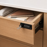 Serrure de cabinet à combinaison à 4 chiffres, serrure de tiroir sans clé, serrure à code pour tiroir de bureau, boîte de rangement, protection de sécurité