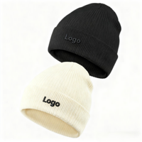Bonnet d'hiver camouflage personnalisé avec logo, en acrylique tricoté, chauffe-tête avec patch tissé pour la plage