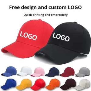 Gorra de Béisbol con Logotipo Personalizado, Protección Solar para Exteriores, Bordada e Impresa, de Algodón, para Adultos y Niños, con Visera, Tejido Común - Product Image 2