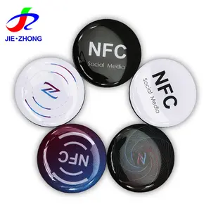 Индивидуальная печать логотипа ПВХ NFC эпоксидная социальная сеть цифровая визитная карточка тег с QR-кодом
