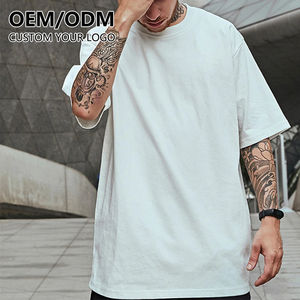 T-shirts Streetwear DTG Personnalisés en Coton Lourd 100% Coton, Manches Courtes, Coupe Classique, Effet Délavé Vintage, Imprimé en Relief pour Hommes - Product Image 2