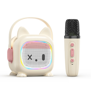 ลำโพงคาราโอเกะพกพา <span class=keywords><strong>K95</strong></span> ดีไซน์ใหม่ รูปลักษณ์น่ารัก พร้อมไฟ <span class=keywords><strong>RGB</strong></span> รองรับไมโครโฟนไร้สาย การ์ด TF และ AUX - Product Image 1