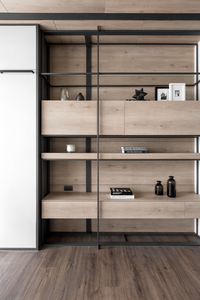 <span class=keywords><strong>Librerie</strong></span> Moderne con Struttura <span class=keywords><strong>in</strong></span> <span class=keywords><strong>Metallo</strong></span> e Scaffali da Terra a Soffitto per Soggiorno, Ufficio, Camera da Letto - Mobili con Spazio di Archiviazione Sospeso - Product Image 4