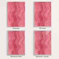 Peinture à l'huile texturée abstraite rose faite à la main, minimaliste, grande taille, encadrée, prête à accrocher, vente en gros de tableaux et d'art mural