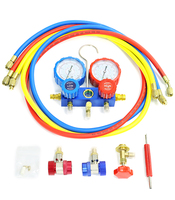 Ensemble Professionnel de Manomètres de Diagnostic de Climatisation R134A pour Gaz Réfrigérant Automobile, Climatisation et Réfrigération