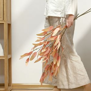 Fleur artificielle CallaFloral en forme de feuille de saule, rose pêche YC1066, haute simulation, décoration de mariage - Product Image 1