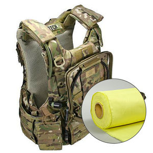 1000Dアラミド生地難燃性弾道トイル織りケブラーニットイエローファイバークロス防護服 - Product Image 2