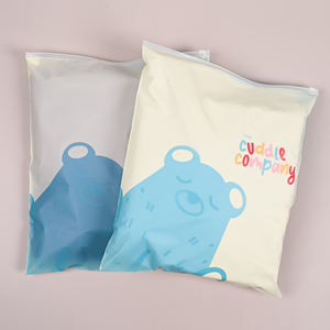 ถุงซิปพลาสติกแบบฝ้า ใช้ซ้ำได้ ปรับแต่งได้ พิมพ์โลโก้ตามสั่ง สำหรับบรรจุภัณฑ์เสื้อผ้า การเดินทาง การจัดเก็บ และการใช้งานในชีวิตประจำวัน - Product Image 5