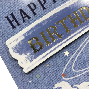 Cartes de vœux avec impression personnalisée, pour <span class=keywords><strong>adulte</strong></span>, <span class=keywords><strong>anniversaire</strong></span>, toutes occasions, texture spéciale en papier, couleur or, nouvelle collection - Product Image 3