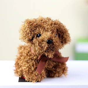 Llavero de peluche de oso y perro de peluche personalizado, colgante de mochila escolar para cachorros, llavero de muñeco de peluche de algodón PP Unisex