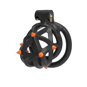 Gabbia di Castità Maschile in Silicone con 4 Anelli, Design Cobra con <span class=keywords><strong>Spine</strong></span>, per Uso Uretrale e Sissy - Product Image 4