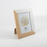 Sofine Bonne qualité Design rustique Verre transparent MDF 4x6 Bois MDF Cadre photo photo