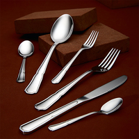 Vente en gros Couverts de mariage couleur personnalisés Set de couverts cadeaux en acier inoxydable noir et or pour fête