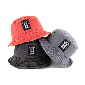 Chapeau avec logo personnalisé, pour hommes et femmes, seau, couleur, vente en gros