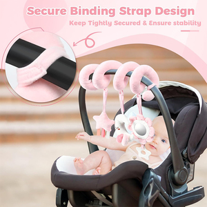 Juguete Colgante para Cuna y Cochecito de Bebé, con Espiral Suave, Espejo y Cintas Texturizadas, para Edades de 0 a 12 Meses, Venta al Por Mayor - Product Image 3