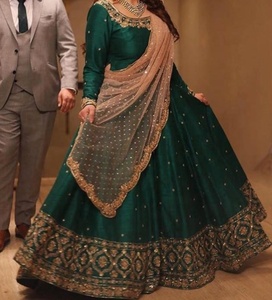 Stylish & Stunning Indian/Pakistani-Party-Wear embroidery work on Elegant Floor Length dress for party/Wedding wear -2020 - Product Image 1