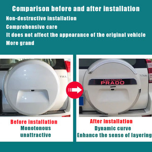 Óptico rojo LED parachoques trasero Reflector freno luz alta cubierta de neumáticos KIT para Toyota Land Crulser PRADO FJ150 2010-2021 - Product Image 5