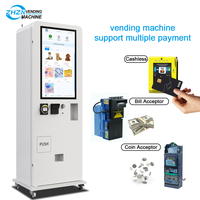 Mini distributeur combiné intelligent de 32 pouces Distributeur en métal sur support libre pour préservatif et tabac Système de paiement par carte de crédit