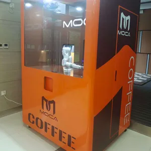 6 Axis Automation Kuka Ella Cafex South Korea Coffee Robot Barista Shop