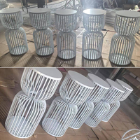 Décorations de Mariage Socles Blancs et Dorés Cylindres Ronds Présentoirs Floraux Socles Pédestaux pour Événements de Fête de Mariage